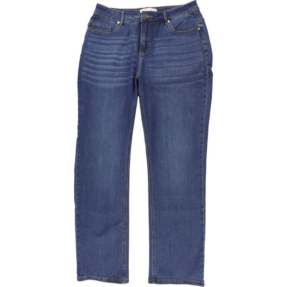 JACLYN SMITH Womens Stretch Straight Leg Relaxed Jeans, NWT